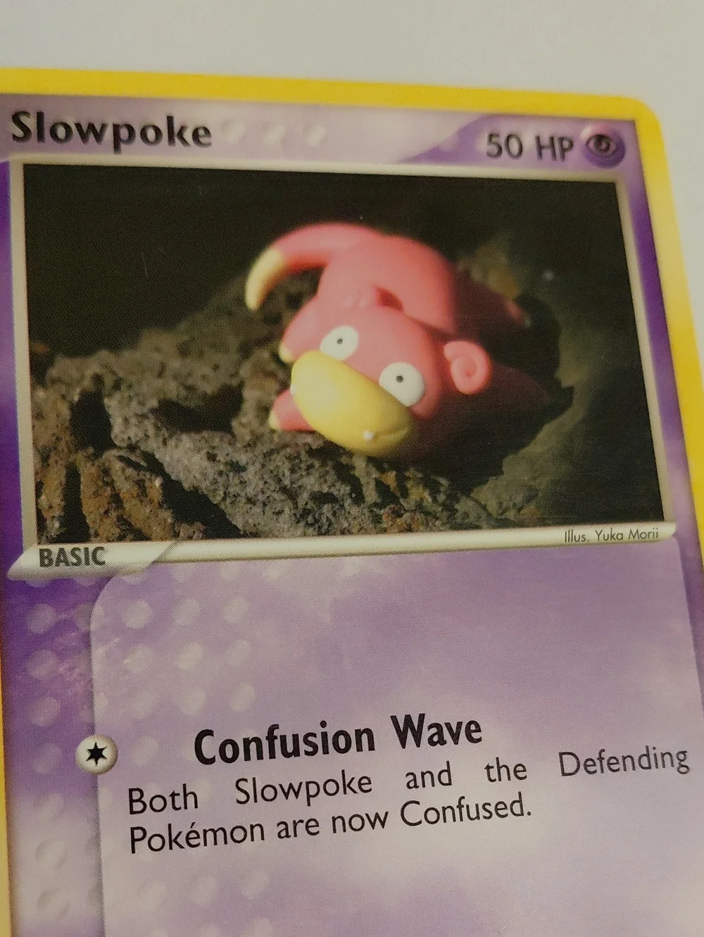 Yuka Morii - Slowpoke Vintage Clay Artwork - Pokemon Card